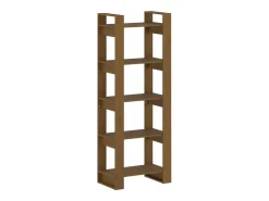 Estantería/divisor espacios madera marrón miel 60x35x160 cm