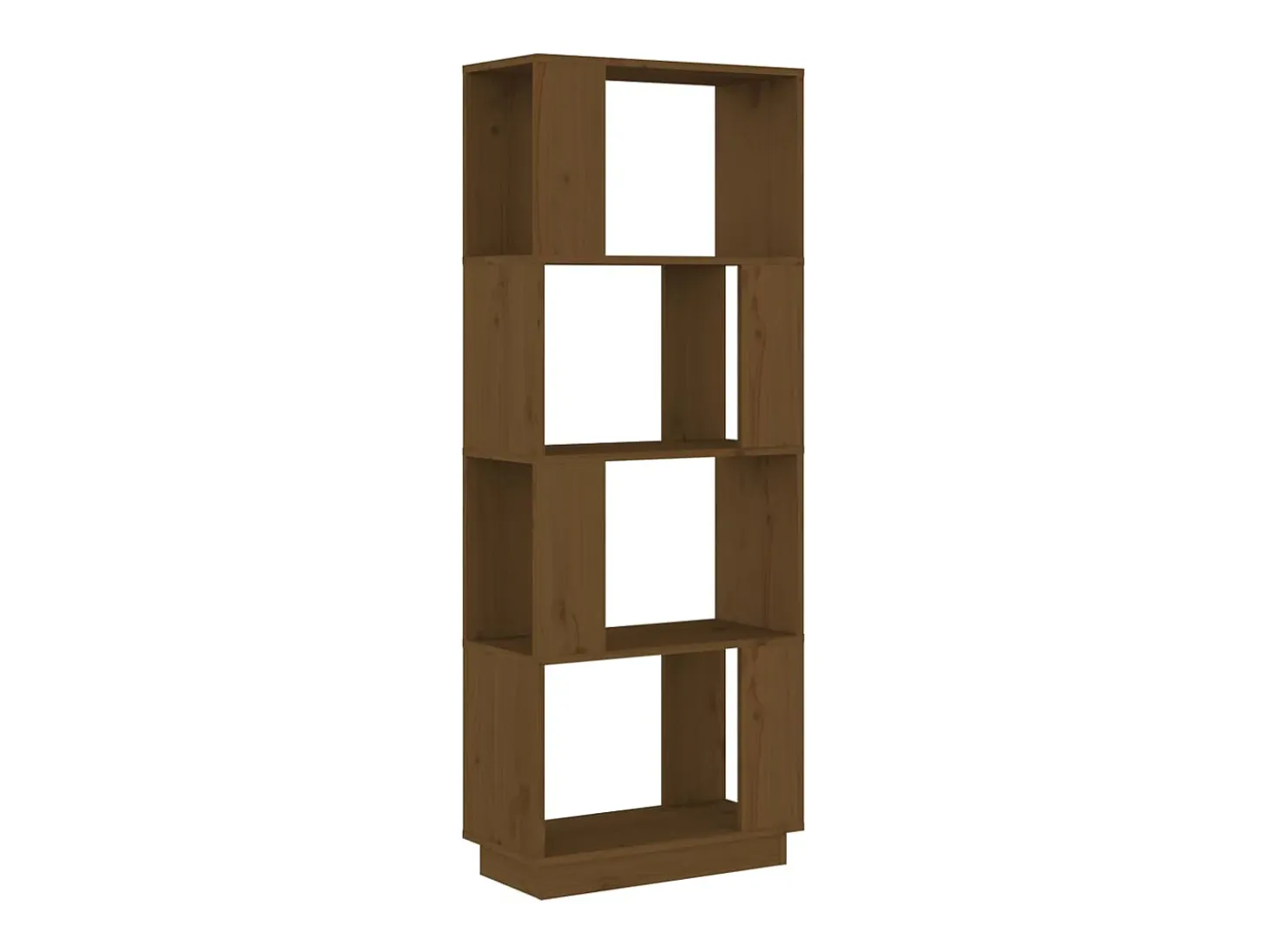 Estantería/divisor espacios madera pino marrón miel 51x25x132cm