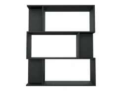 Estantería/divisor madera contrachapada negro 80x24x96 cm