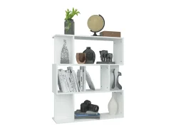 Estantería/divisor madera contrachapada blanco 80x24x96 cm