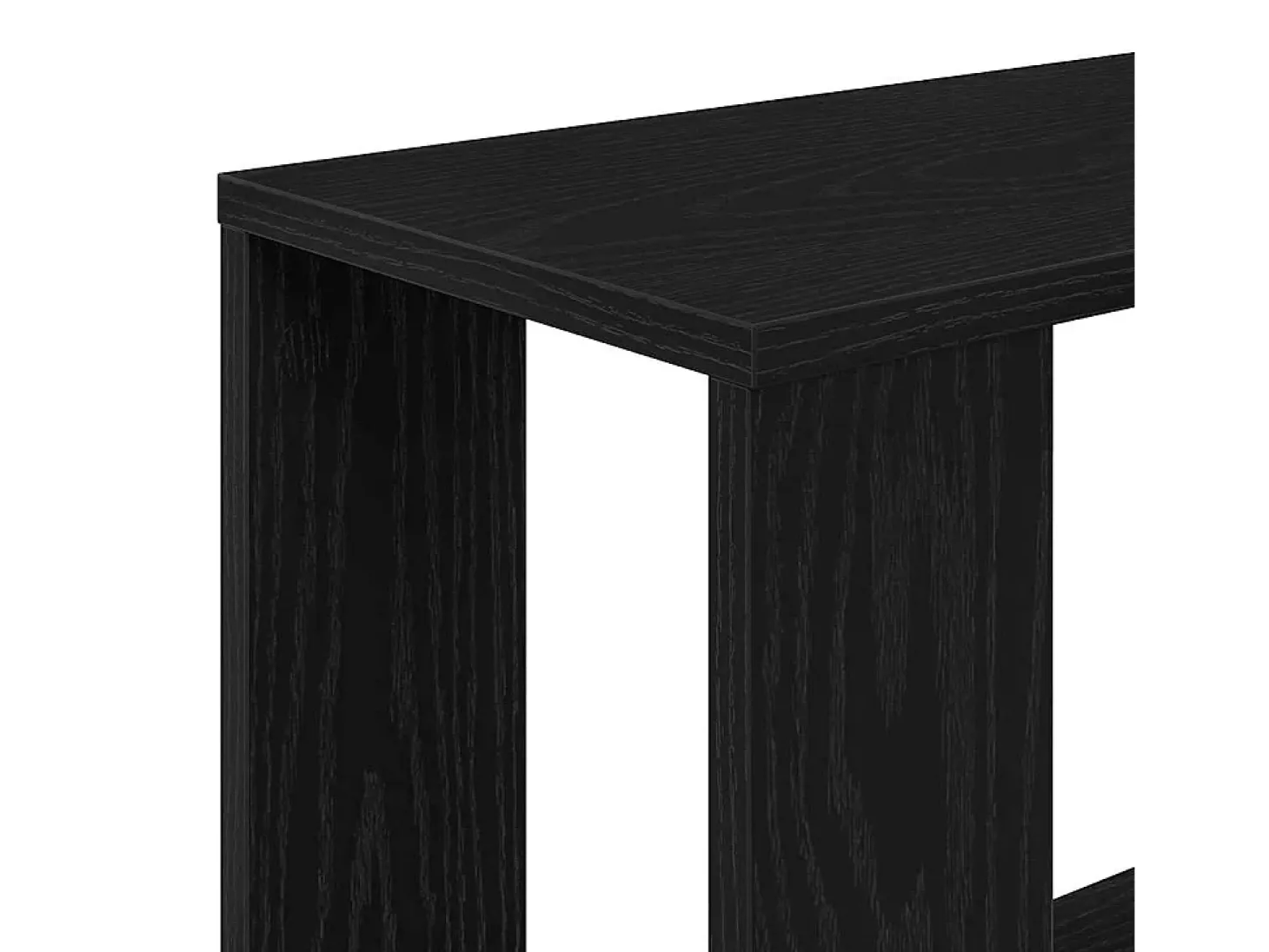Estantería/divisor madera contrachapada roble negro 45x24x159cm