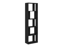 Estantería/divisor madera contrachapada roble negro 45x24x159cm