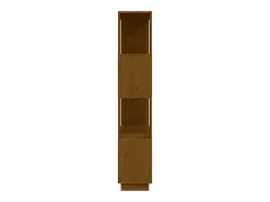 Estantería/divisor madera de pino marrón miel 80x25x132 cm