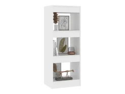 Estantería/divisor madera de ingeniería blanco 40x30x103 cm