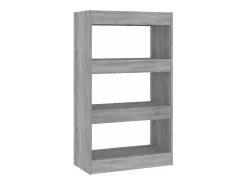 Estantería/divisor madera ingeniería gris Sonoma 60x30x103 cm
