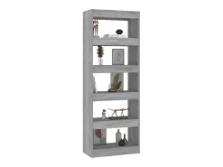 Estantería/divisor madera ingeniería gris Sonoma 60x30x166 cm