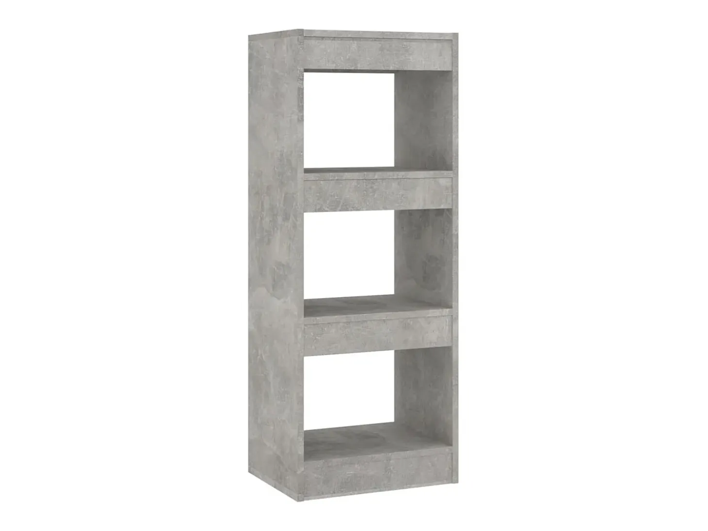 Estantería/divisor madera ingeniería gris hormigón 40x30x103 cm