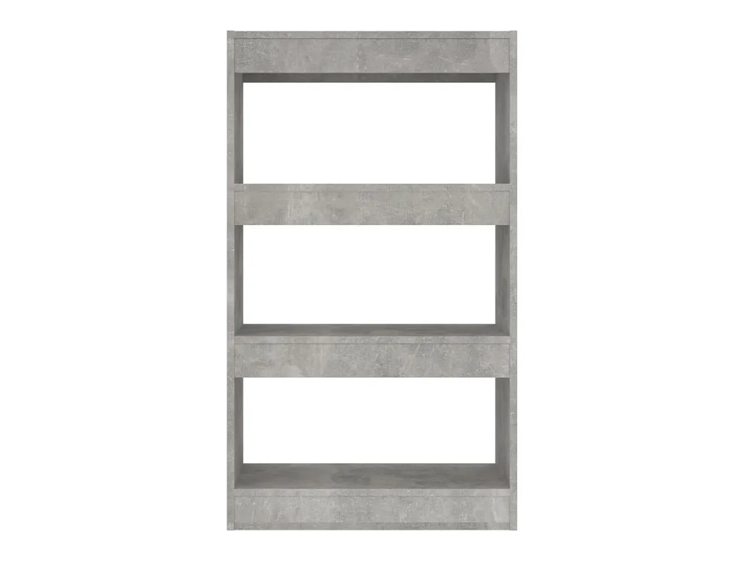 Estantería/divisor madera ingeniería gris hormigón 60x30x103 cm