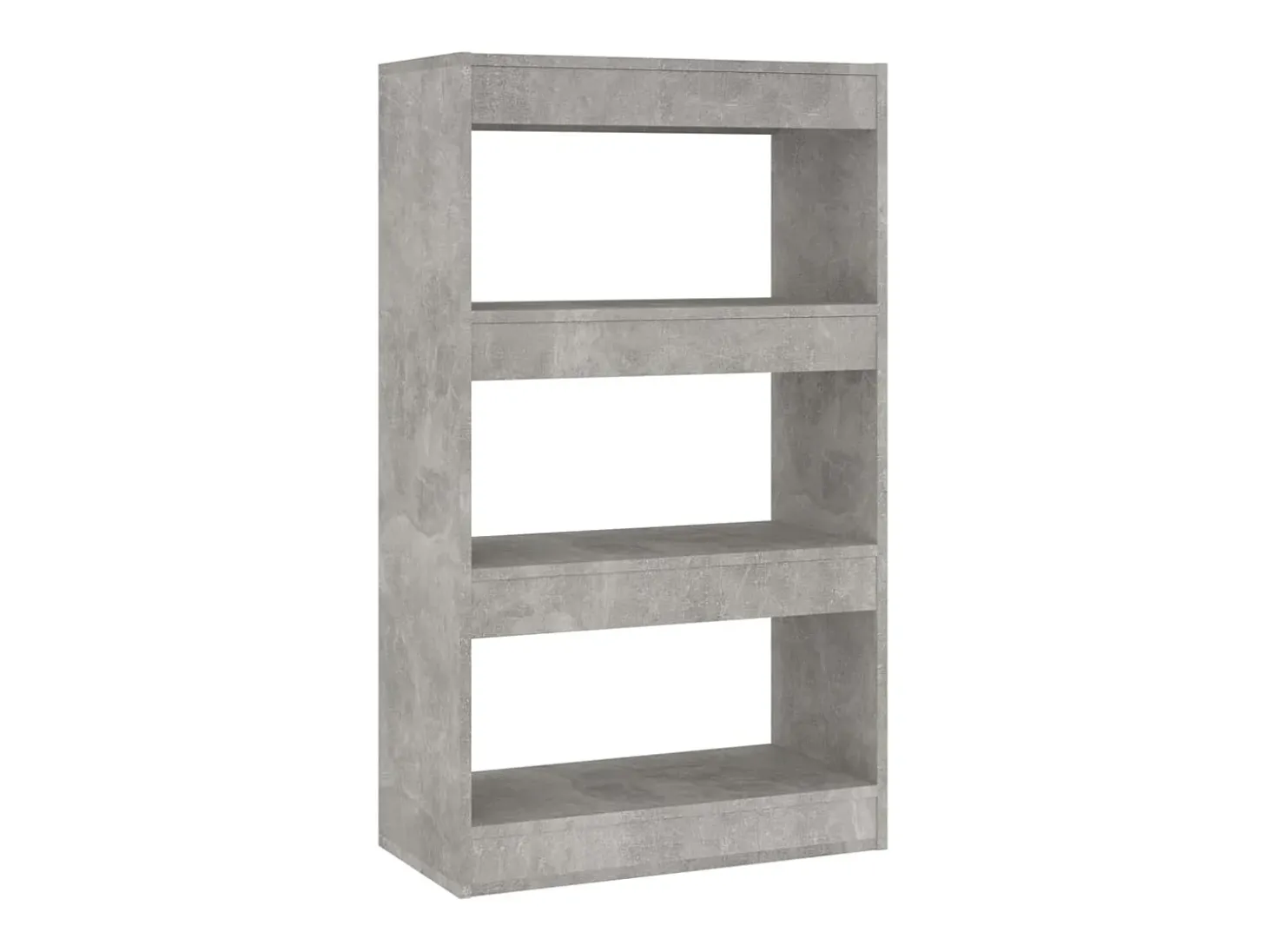 Estantería/divisor madera ingeniería gris hormigón 60x30x103 cm