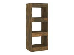 Estantería/divisor madera ingeniería roble ahumado 40x30x103 cm