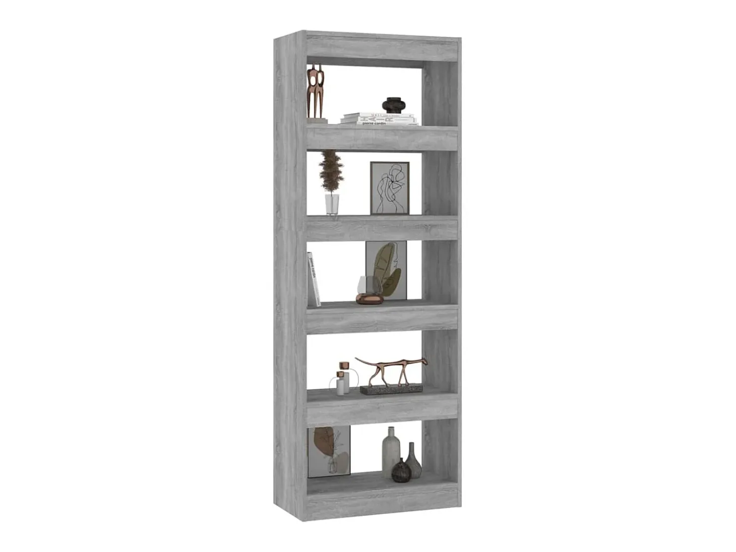 Estantería/divisor madera ingeniería gris Sonoma 60x30x166 cm