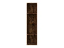Estantería/mueble de TV contrachapada roble ahumado 36x30x143cm