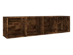 Estantería/mueble de TV contrachapada roble ahumado 36x30x143cm