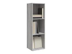 Estantería/mueble de TV contrachapada gris Sonoma 36x30x114 cm