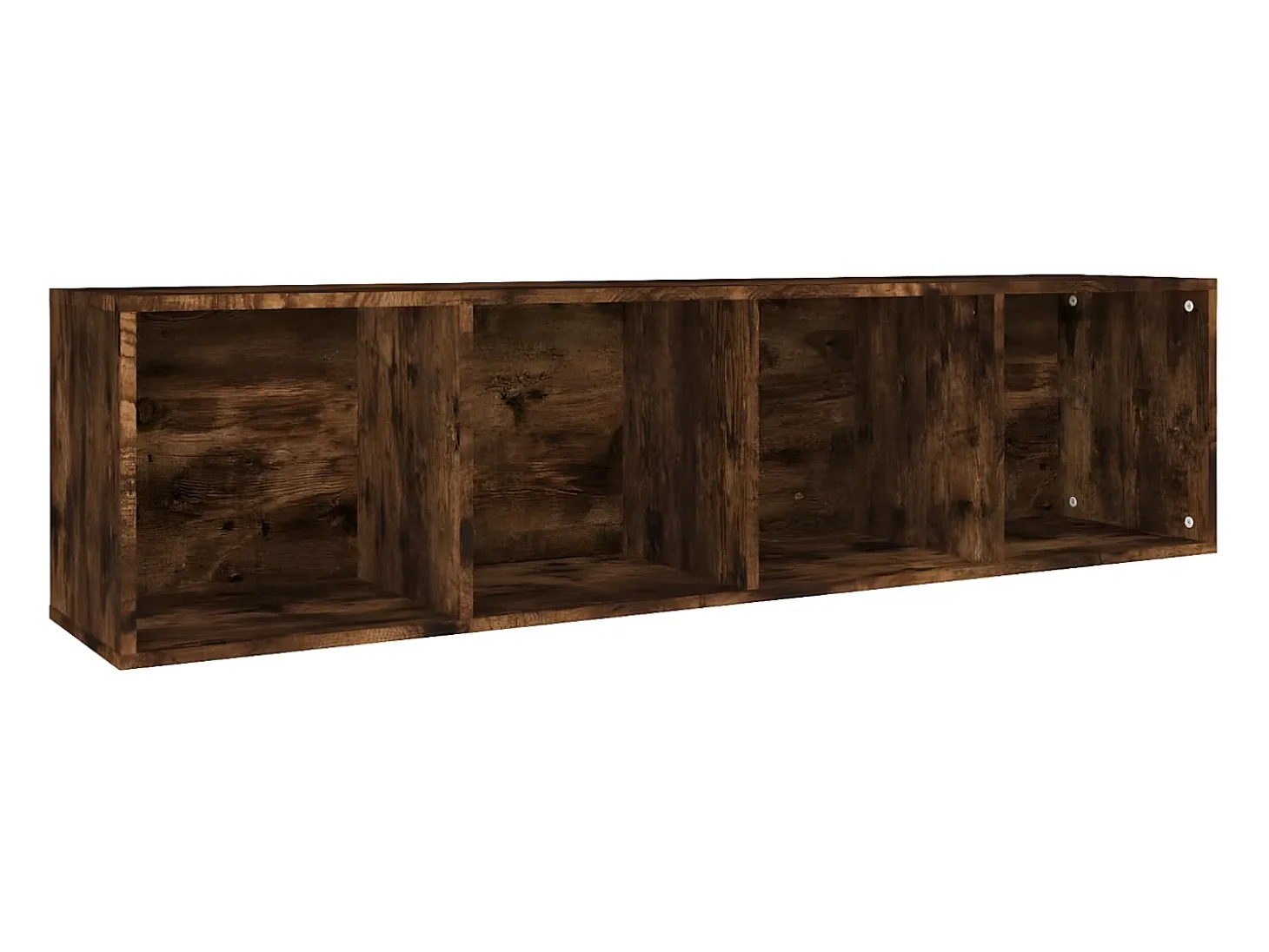 Estantería/mueble de TV contrachapada roble ahumado 36x30x143cm