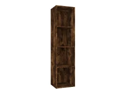 Estantería/mueble de TV contrachapada roble ahumado 36x30x143cm