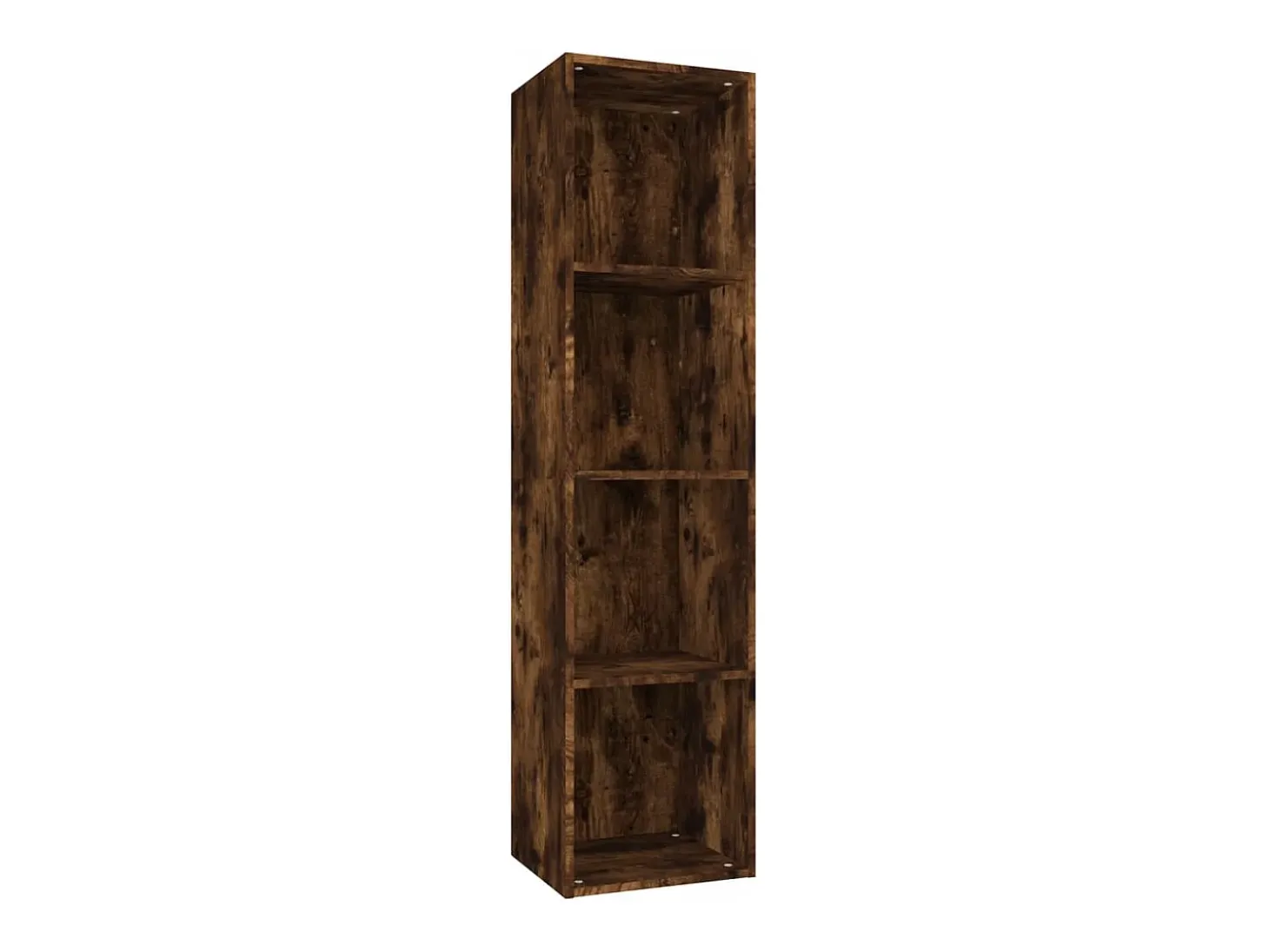 Estantería/mueble de TV contrachapada roble ahumado 36x30x143cm