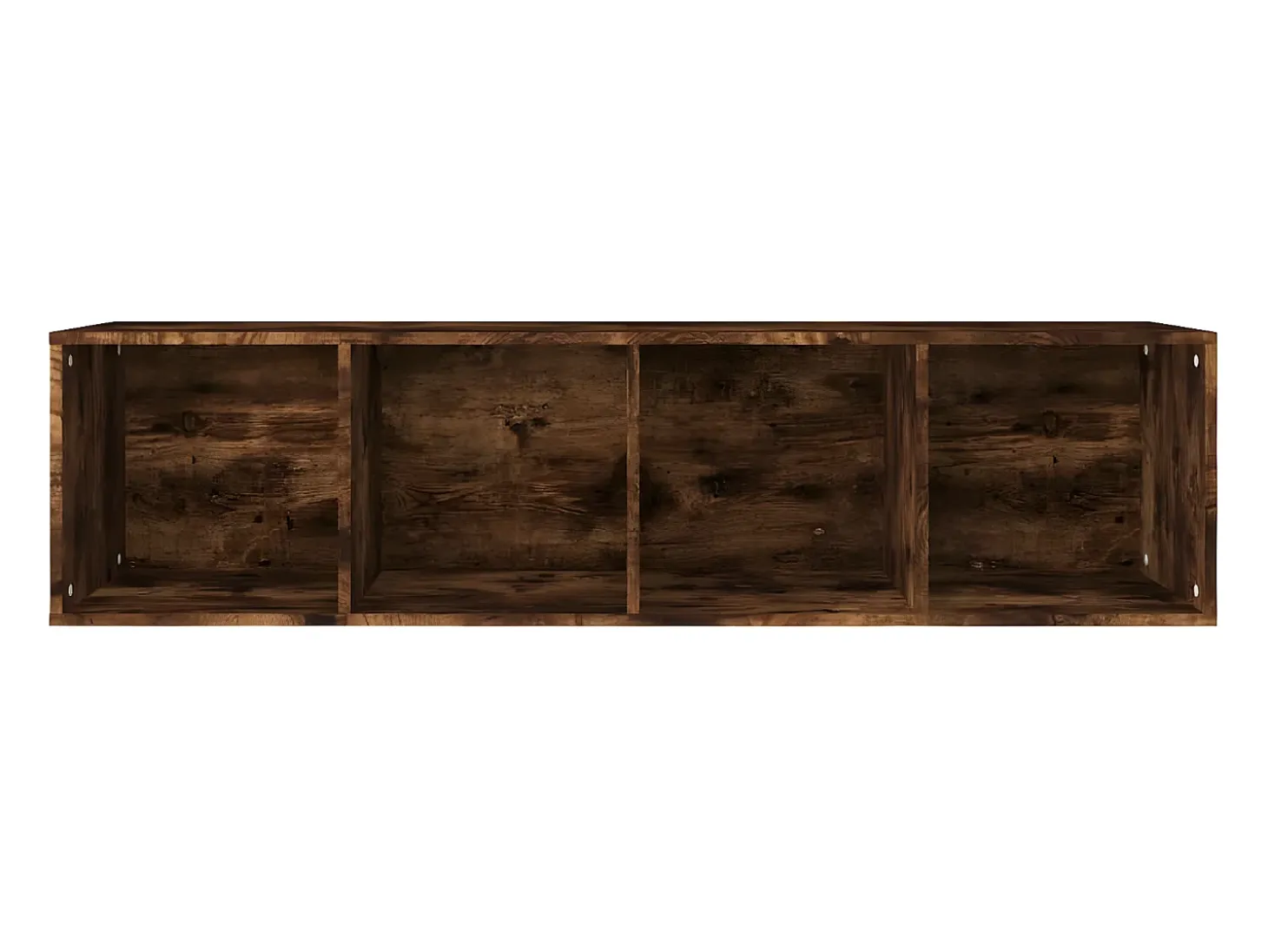 Estantería/mueble de TV contrachapada roble ahumado 36x30x143cm
