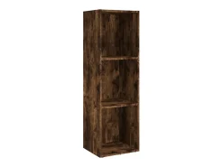 Estantería/mueble de TV madera roble ahumado 36x30x114 cm