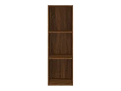 Estantería/mueble TV contrachapada roble marrón 36x30x114 cm