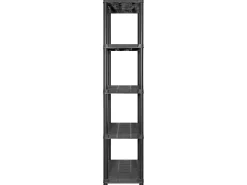 Estanterías de almacenaje 5 niveles plástico negro 213x38x170cm ES748353