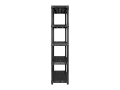 Estanterías de almacenaje 5 niveles plástico negro 340x40x185cm ES817157