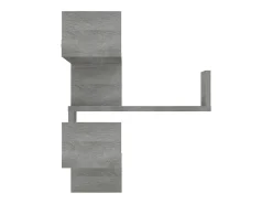 Estanterías de esquina de pared 2 uds gris Sonoma 40x40x50 cm