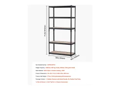 Estanterías Metálicas para Garaje SucceBuy Estantes de Almacenamiento de 41 cm de Profundidad x 91 cm de Ancho x 181 cm de Alto, Estantería de Garaje de 5 Niveles