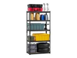 Estanterías Metálicas para Garaje SucceBuy Estantes de Almacenamiento de 41 cm de Profundidad x 81 cm de Ancho x 160 cm de Alto, Estantería de Garaje de 5 Niveles