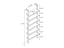 Estanteria De Metal 6 Niveles 183X60X20 Safir