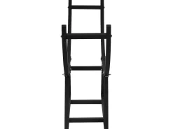 Estanteria para leña de interior leñero organizador metálico negro 55x94x21 cm
