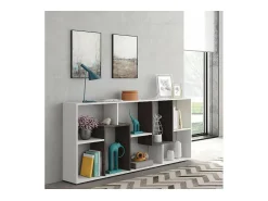 Estanteria para oficina o recibidores Doria. 180 cm(alto)80 cm(ancho)25 cm(fondo) .