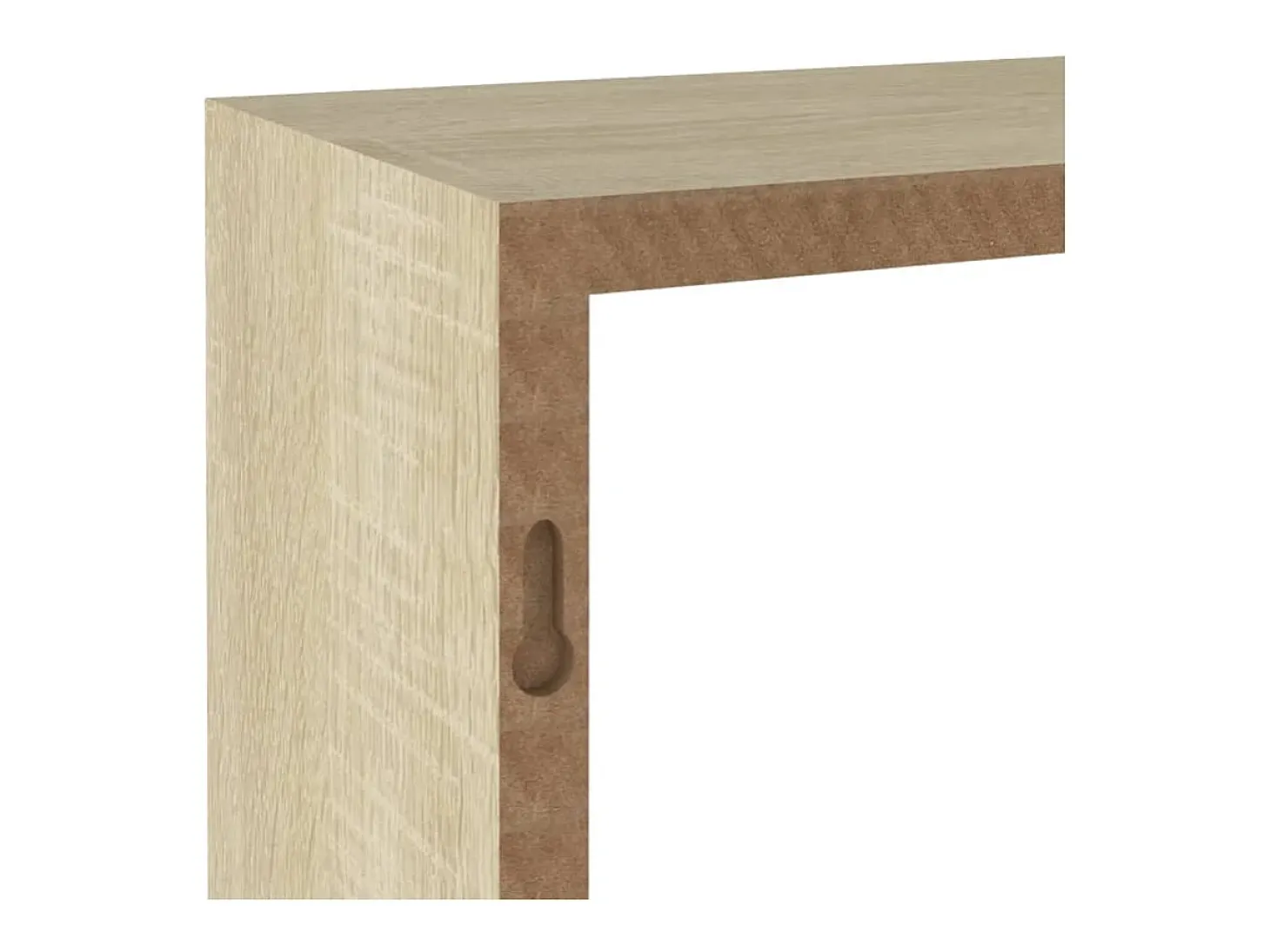 Estantes cubo de pared 3 unidades roble Sonoma