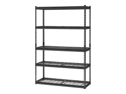 Estantes de Almacenamiento SucceBuy Resistentes y Ajustables de 5 Niveles, 1134 kg, de Acero al Carbono SPCC, para Cocinas, Garajes