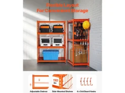 Estantes de Almacenamiento SucceBuy, Estante de Garaje Ajustable en 4 Niveles, Robusto 1089kg