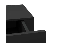 Estantes de cajón de pared 2 uds Negro 60x23,5x10 cm MDF