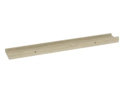Estantes de pared 4 piezas roble sonoma 60x9x3 cm