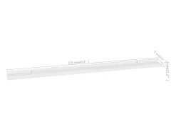 Estantes de pared 4 piezas Blanco brillo 115x9x3 cm
