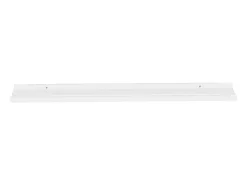 Estantes de pared 4 piezas Blanco brillo 115x9x3 cm
