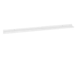 Estantes de pared 4 piezas Blanco brillo 115x9x3 cm