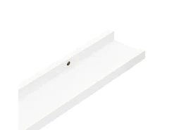 Estantes de pared 4 piezas Blanco 115x9x3 cm