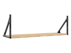 Estantes de pared 2 piezas roble sonoma 80x25x25,5 cm
