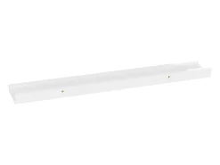 Estantes de pared 4 piezas Blanco brillo 60x9x3 cm