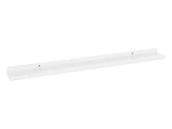 Estantes de pared 4 piezas Blanco brillo 80x9x3 cm