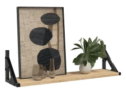 Estantes de pared 2 piezas roble sonoma 60x15x15,5 cm