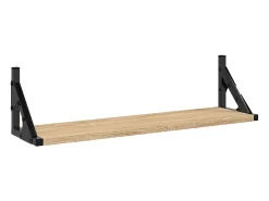 Estantes de pared 2 piezas roble sonoma 60x15x15,5 cm