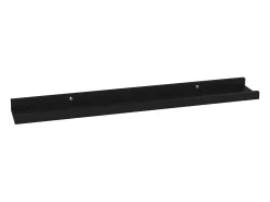 Estantes de pared 4 piezas Negro 60x9x3 cm