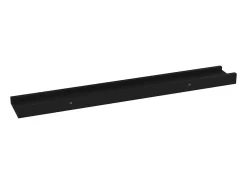 Estantes de pared 4 piezas Negro 60x9x3 cm