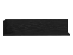 Estantes de pared 2 piezas negro 75x16,5x16,5 cm madera de ingeniería