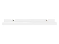 Estantes de pared 4 uds Blanco brillo 40x9x3 cm